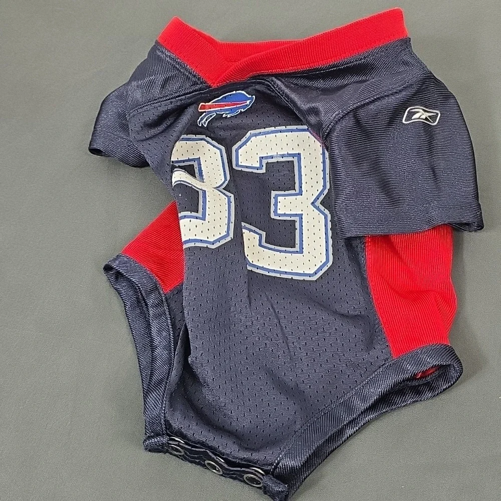 Buffalo Bill Lee Evans # 83 Reebok Baby One Piece‎ 3-6 Months